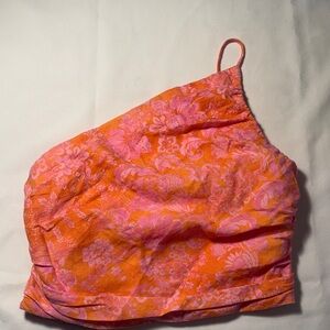 Zara Pink and Orange Floral Top
